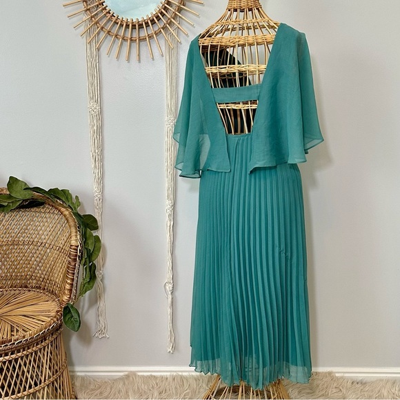 ASOS midi flutter sleeve pleated dress ✨Speak Now Era✨ - Picture 3 of 3